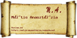 Mátis Anasztázia névjegykártya